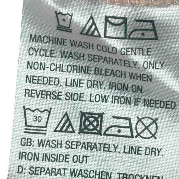 Linea by Louis Dell'Olio Pink Lace Sheer 3/4 Sleeve Womens Top Shirt sz 14 - Picture 15 of 16